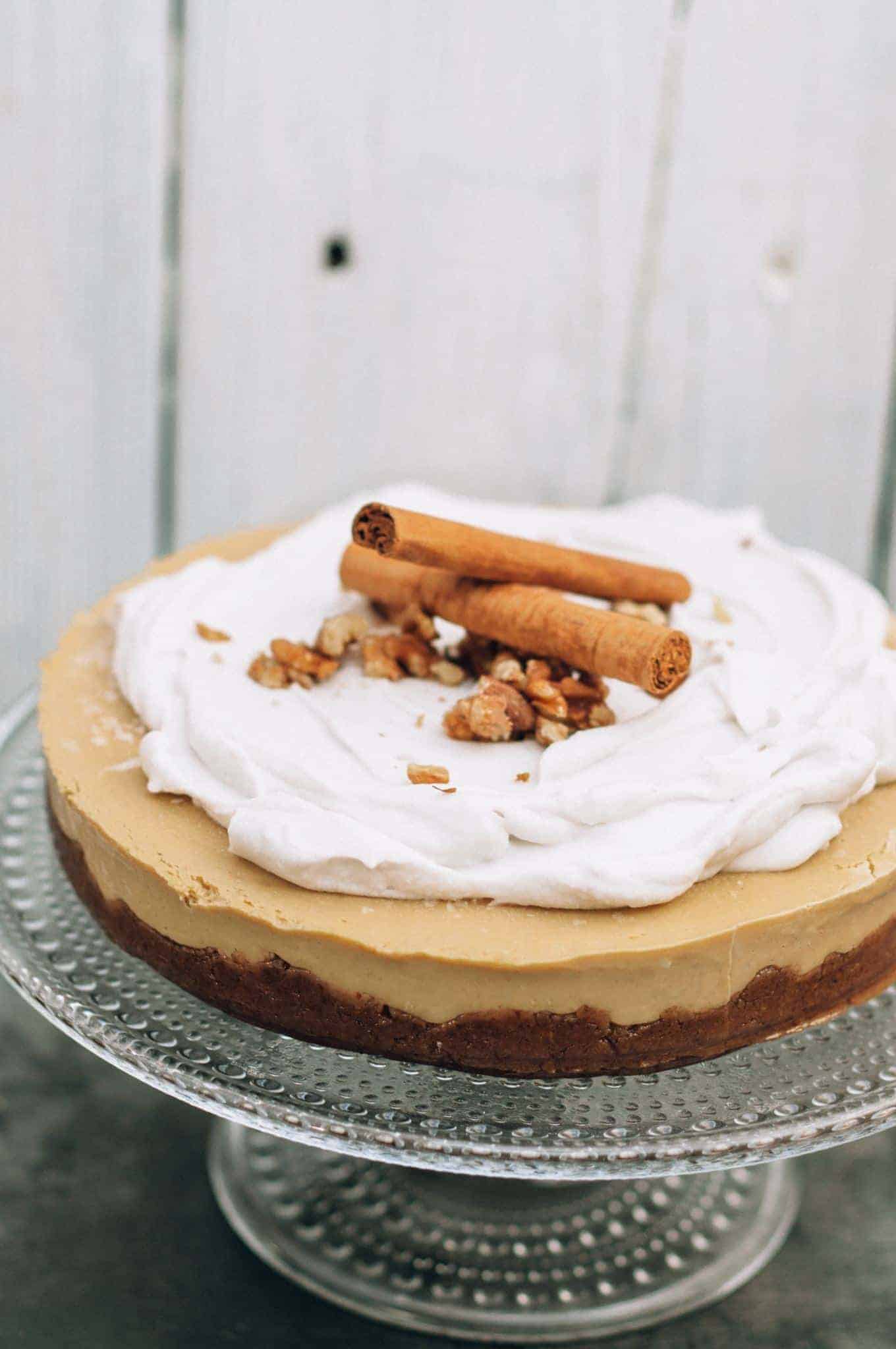 vegan pumpkin Raw Cheesecake recipe