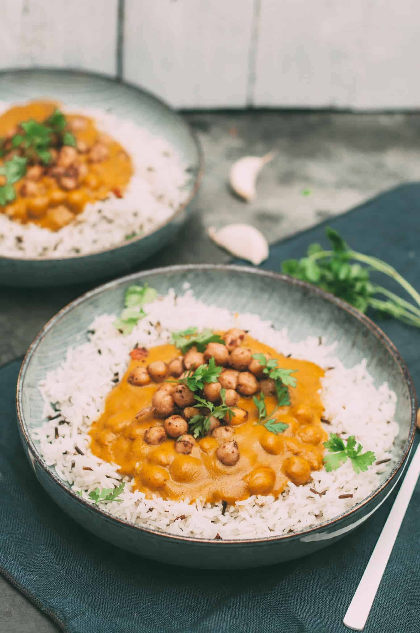 Veganes Masala Kichererbsen Curry Vegane Vibes