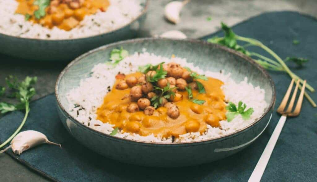 veganes Masala Kichererbsen Curry Rezept