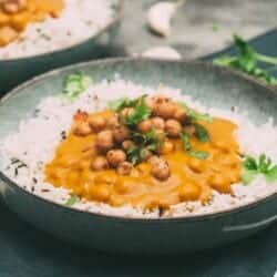 veganes Masala Kichererbsen Curry Rezept