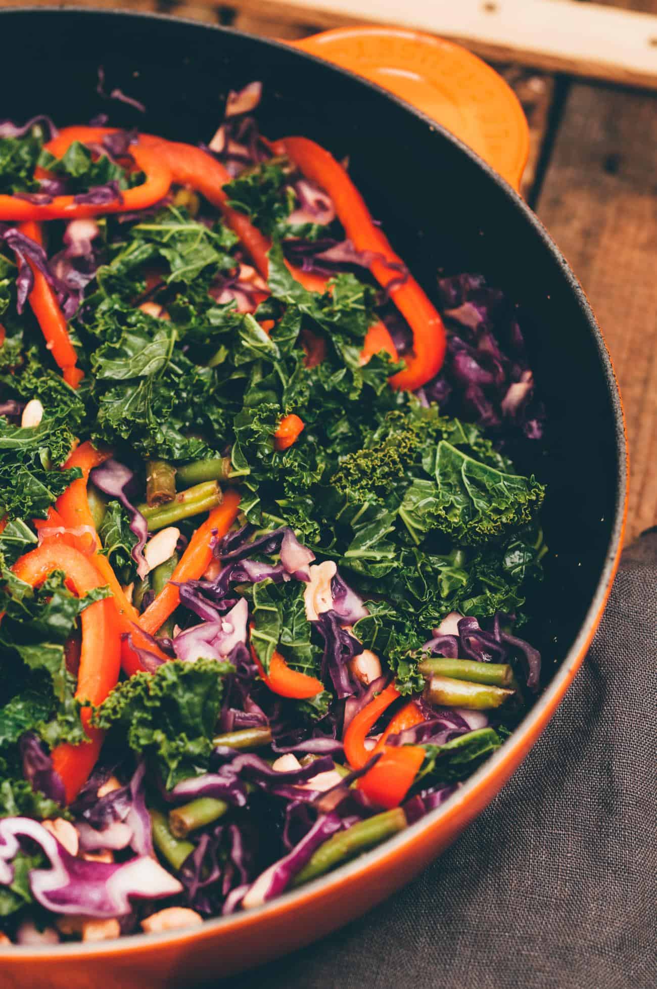 Stir-Fry mit Blumenkohl Reis (30 Minuten!) Rezept