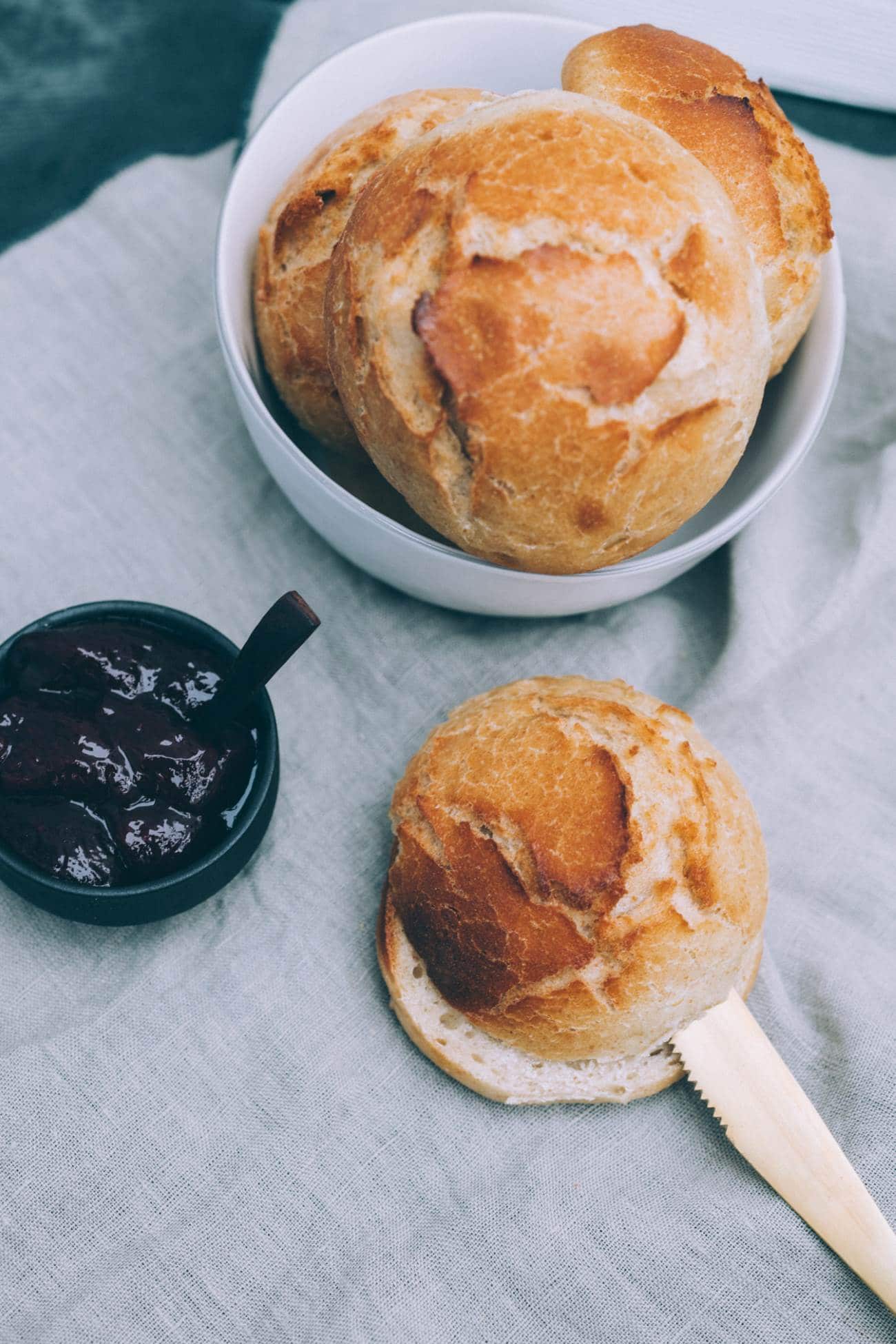 vegane Dinkelbrötchen selbst gemacht - How to Rezept