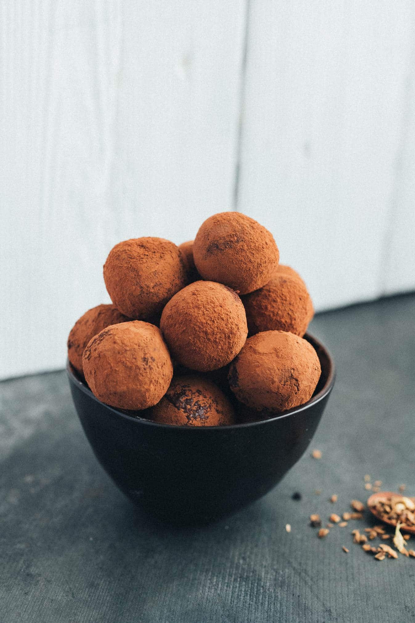 Vegane Chai-Schokoladen Trüffel Rezept mit nur 3 Zutaten