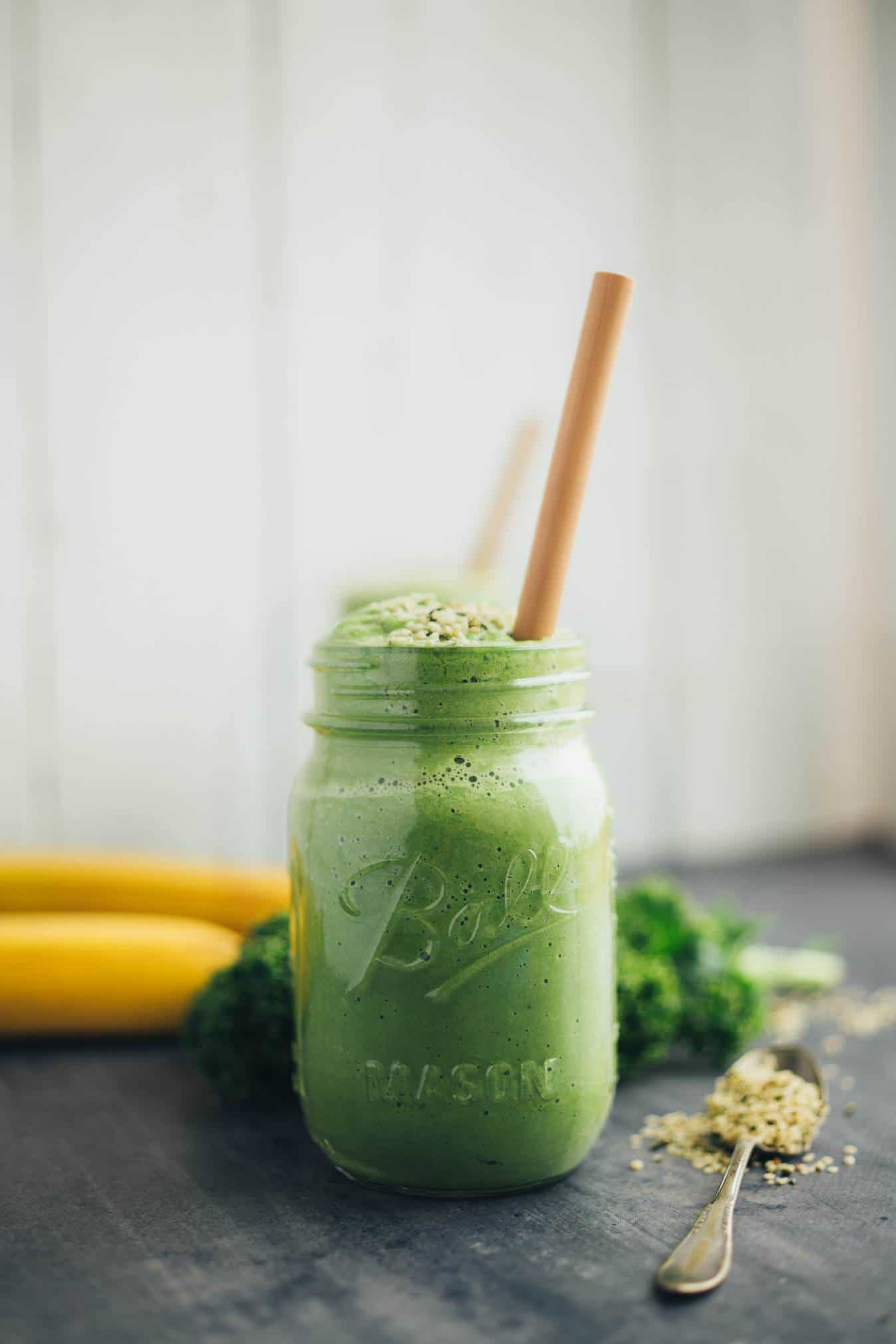 creamy avocado banana protein smoothie recipe