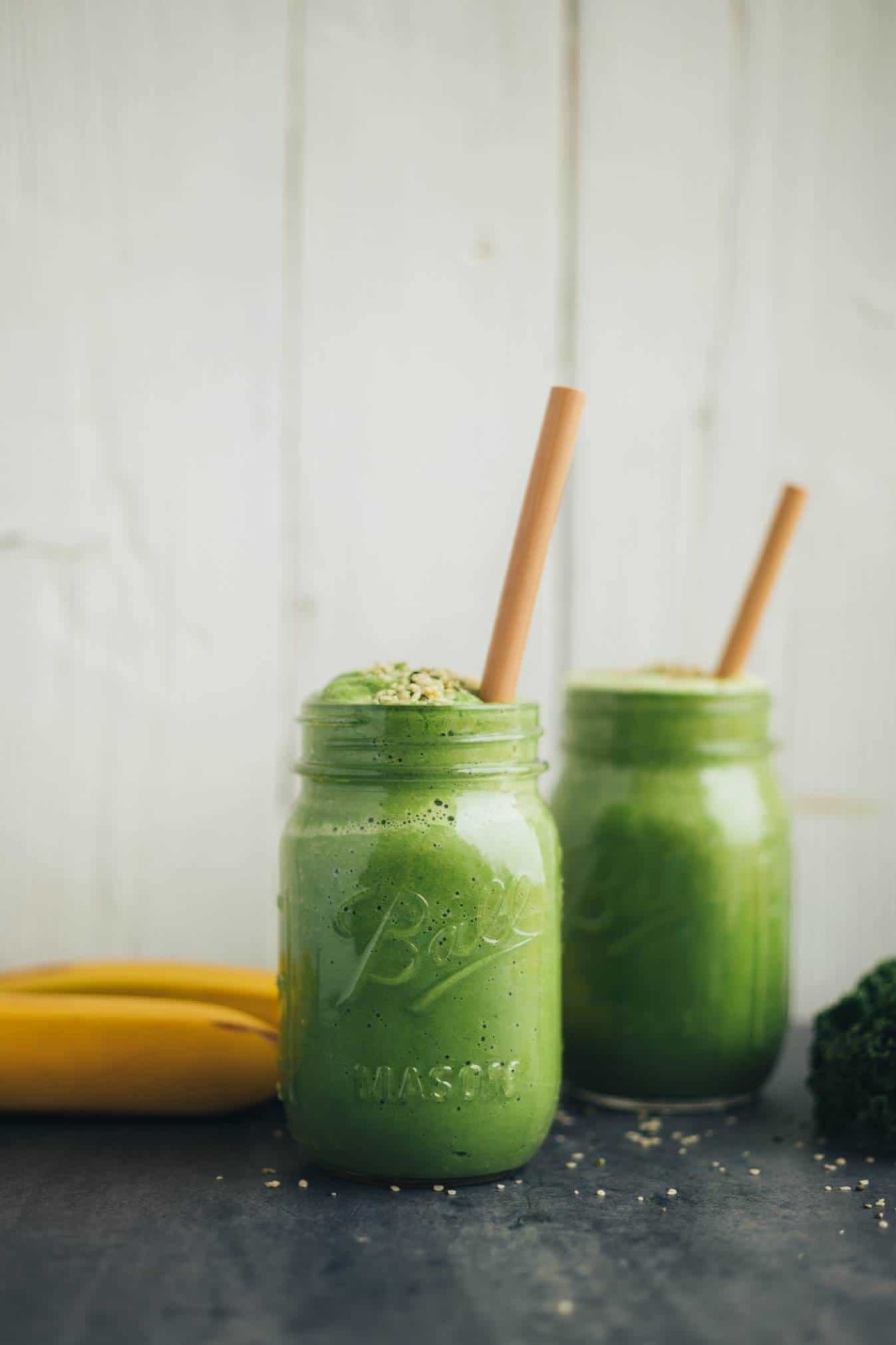 creamy avocado banana protein smoothie recipe