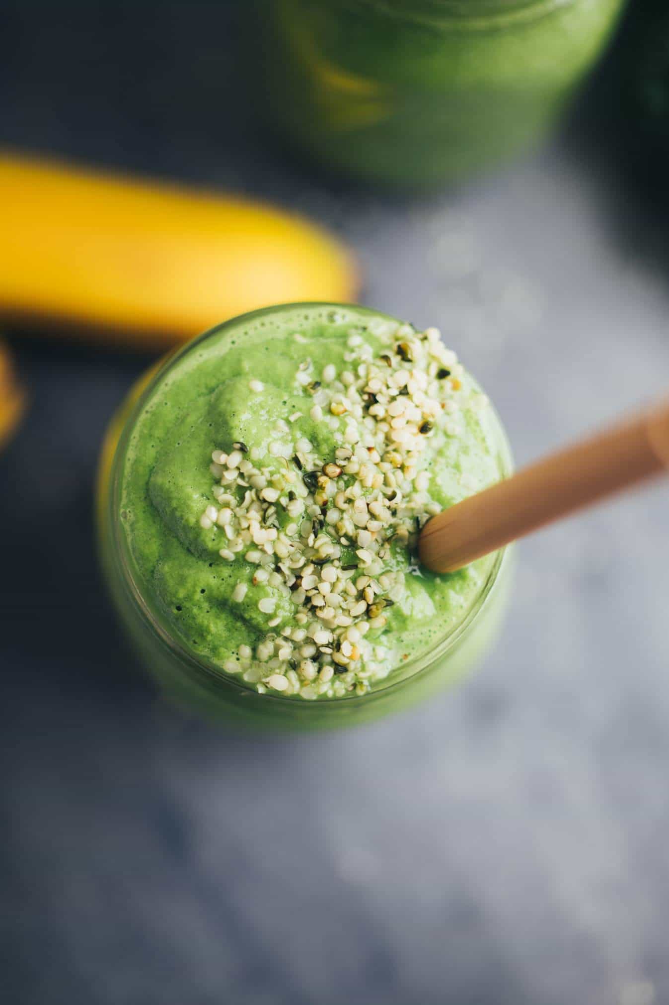 creamy avocado banana protein smoothie recipe