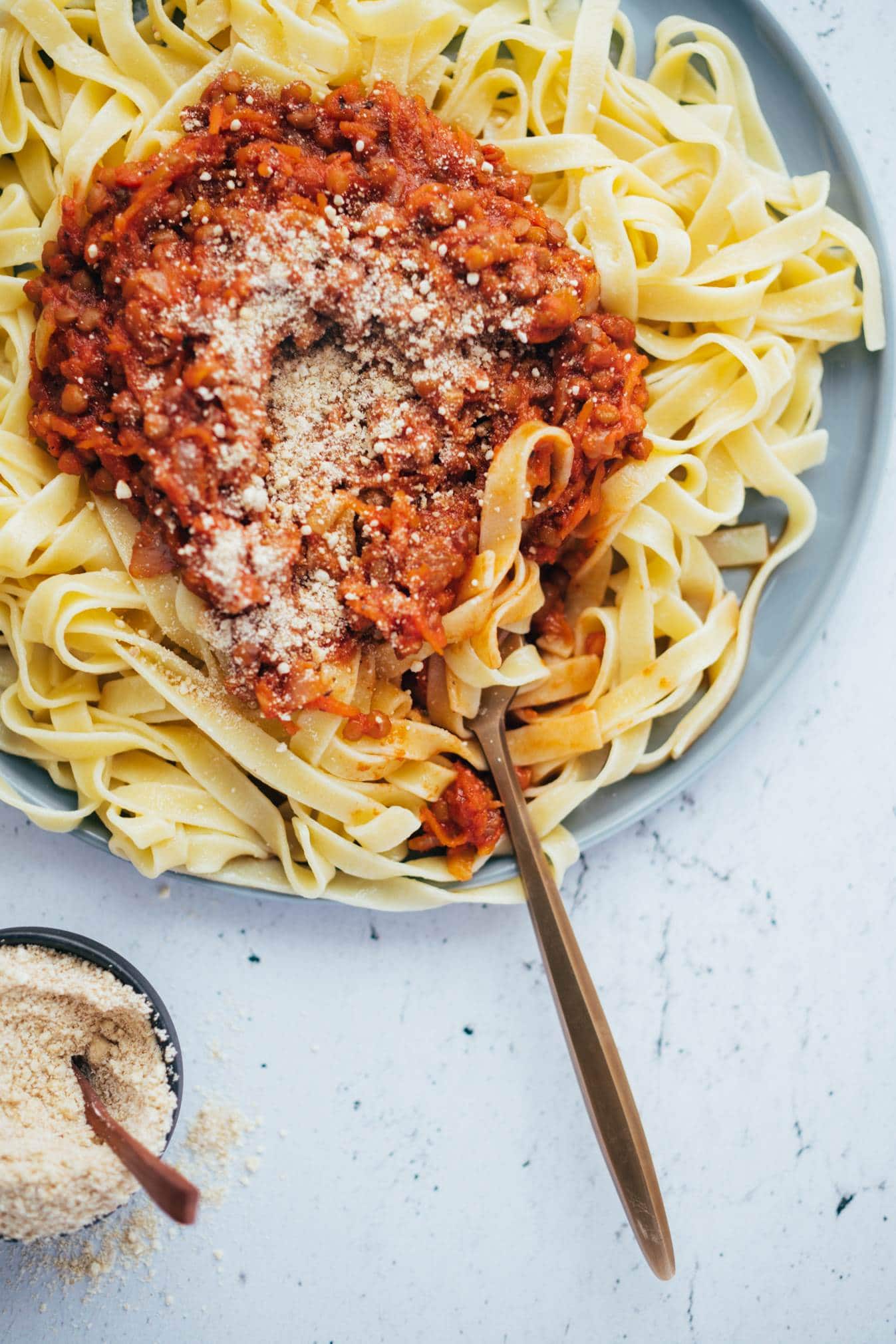 vegan lentil bolognese recipe