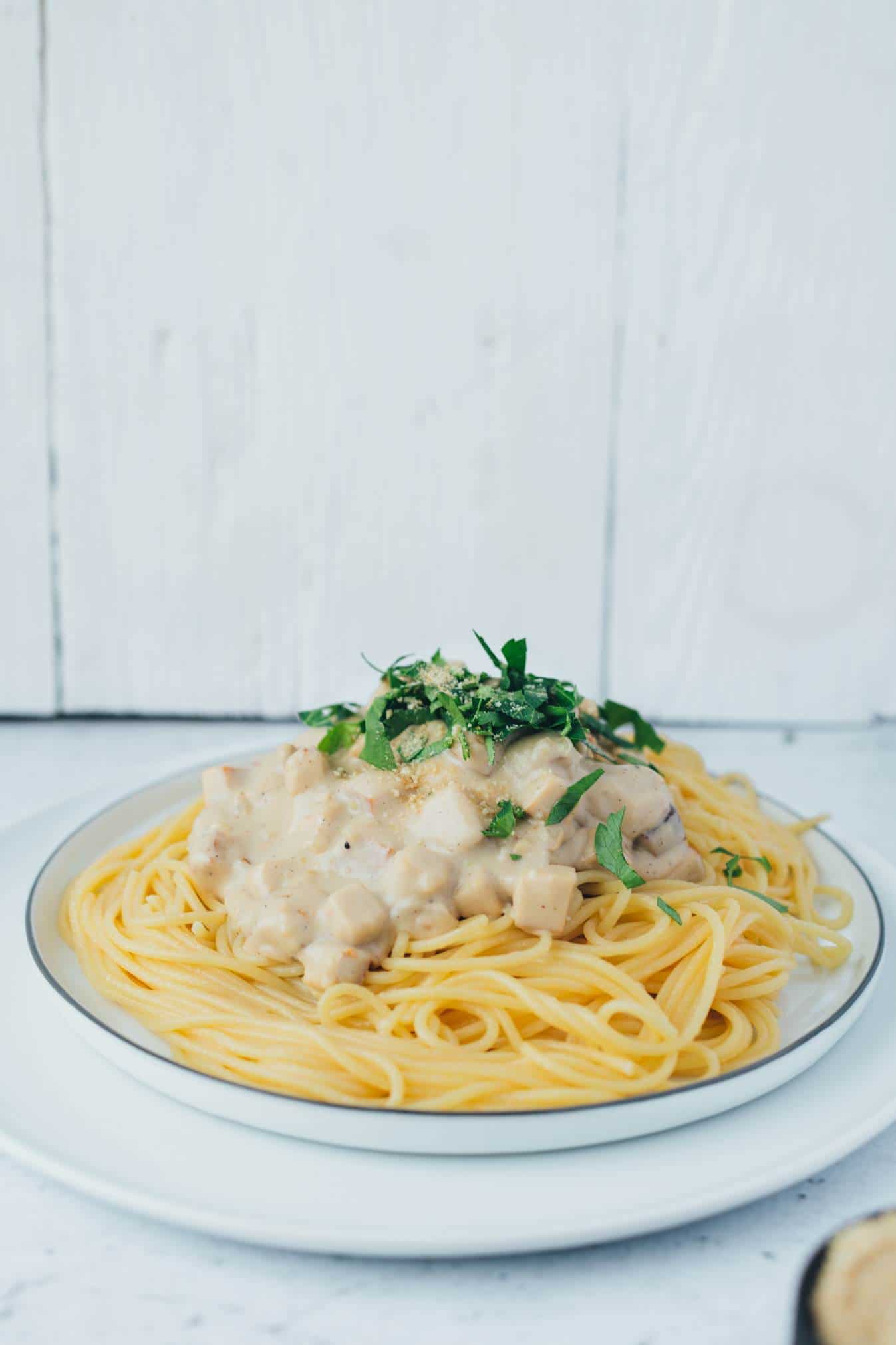 Everyday Spaghetti Carbonara (30 Minuten) vegan Rezept