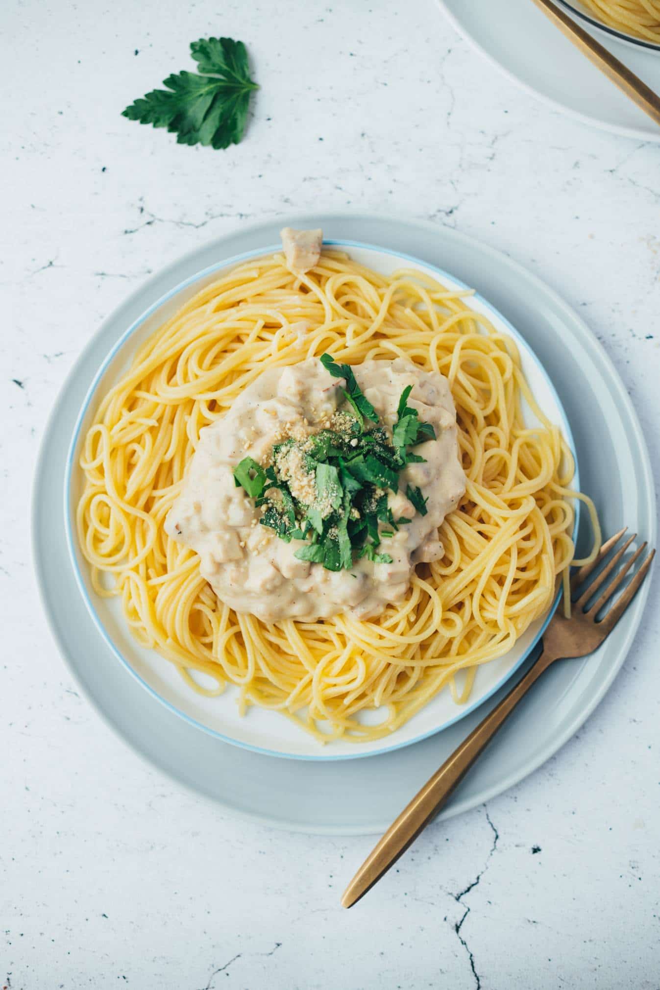 Everyday Spaghetti Carbonara (30 minutes) vegan recipe