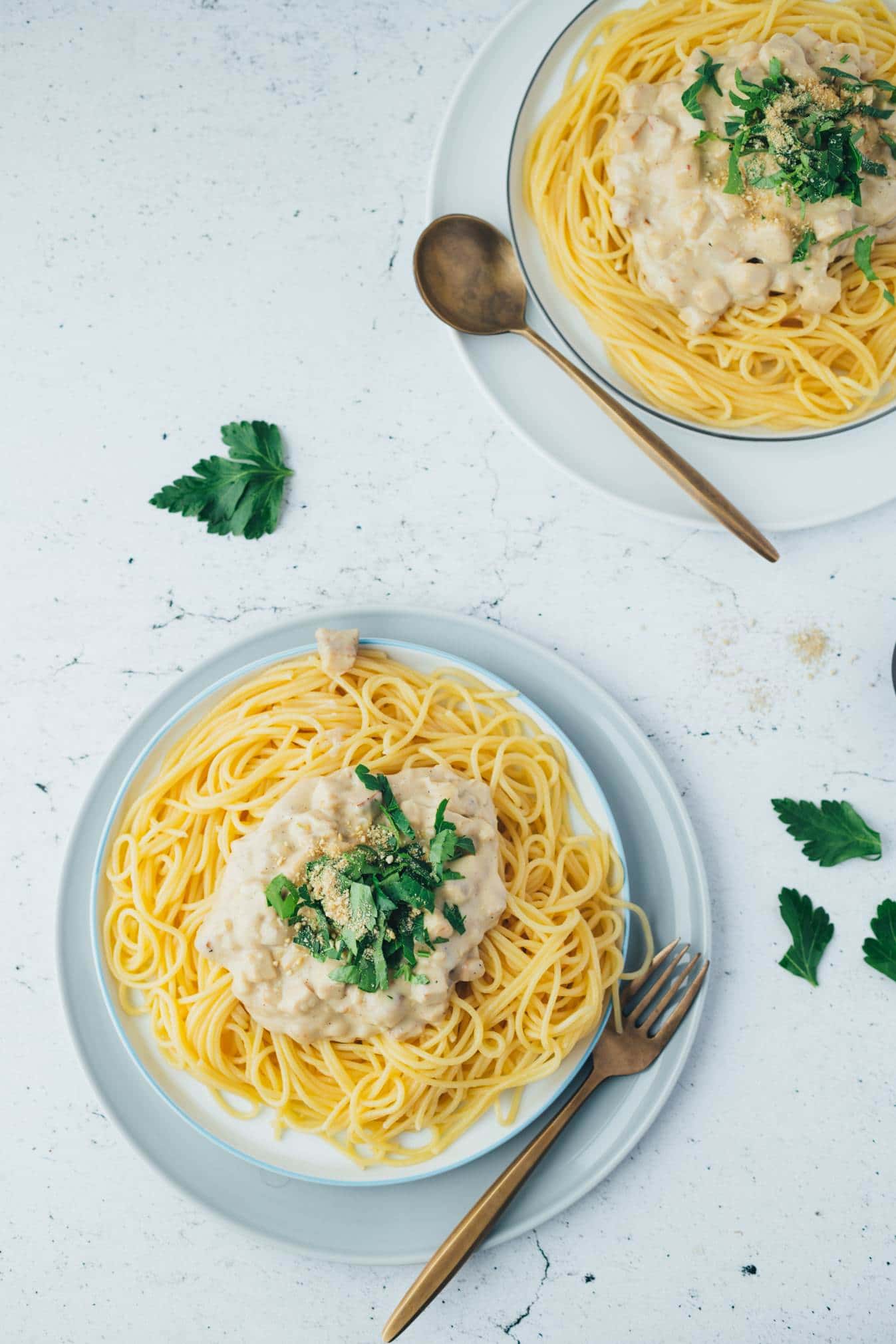 Everyday Spaghetti Carbonara (30 Minuten) vegan Rezept