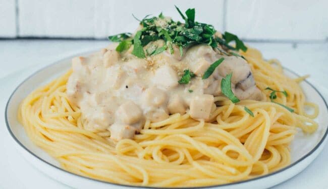 Everyday Spaghetti Carbonara (30 Minuten) vegan Rezept