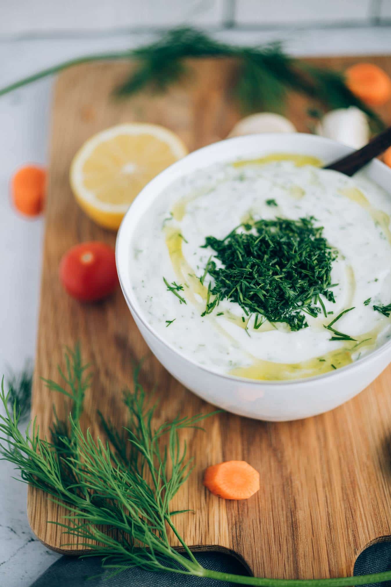 HOW TO make veganes Tzatziki (vegan, laktosefrei) Rezept