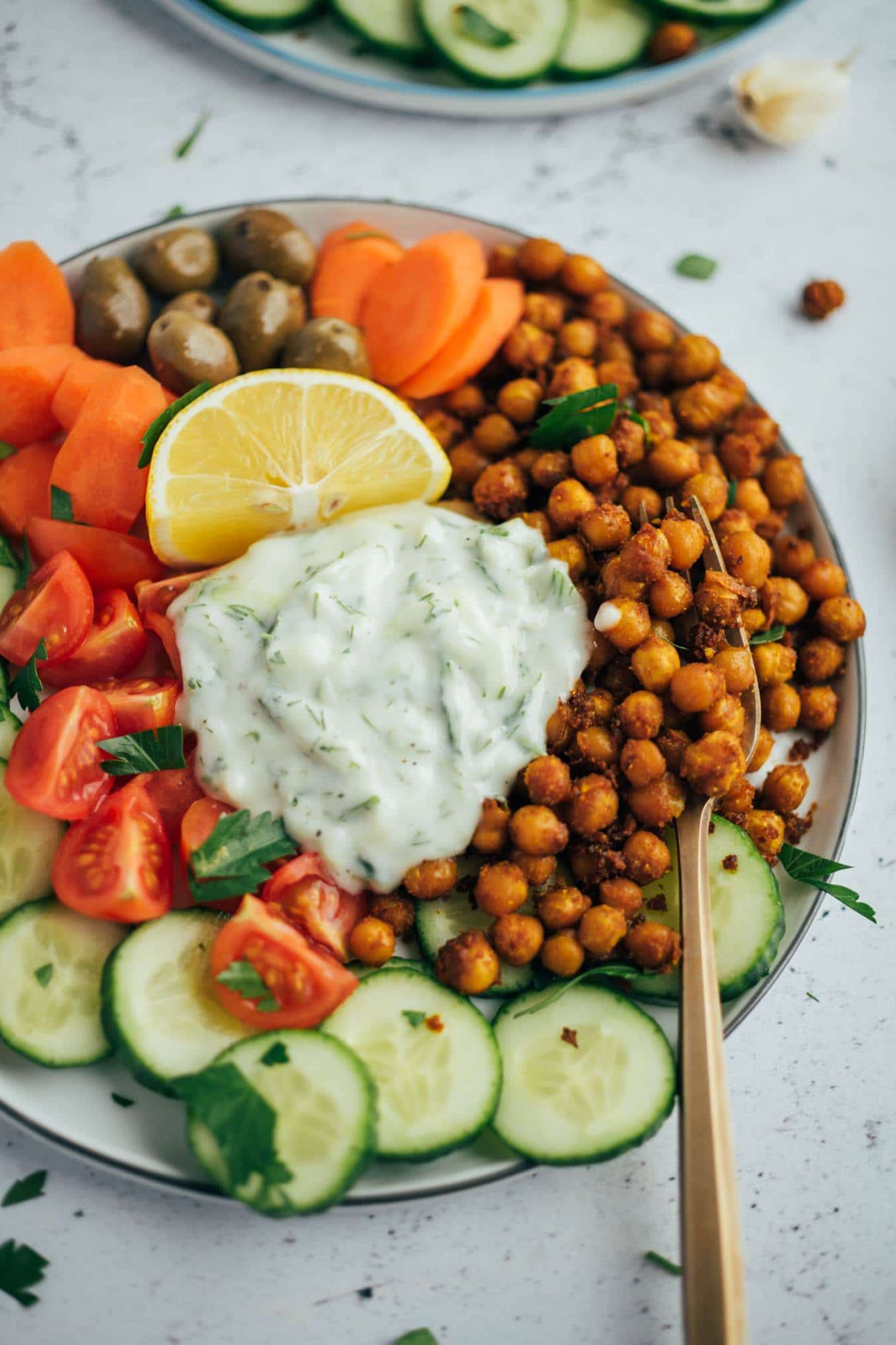 Chickpea Tzatziki Bowl (30 minutes) vegan recipe