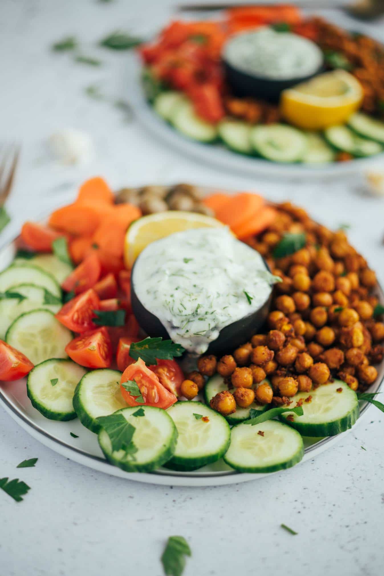 Chickpea Tzatziki Bowl (30 minutes) vegan recipe