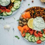 Kichererbsen Tzatziki Bowl (30 Minuten) veganes Rezept