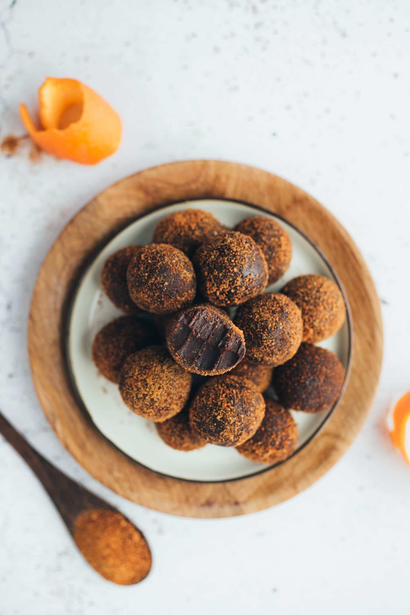 Schoko Orangen (rohe) Trüffel (15 Minuten) Rezept