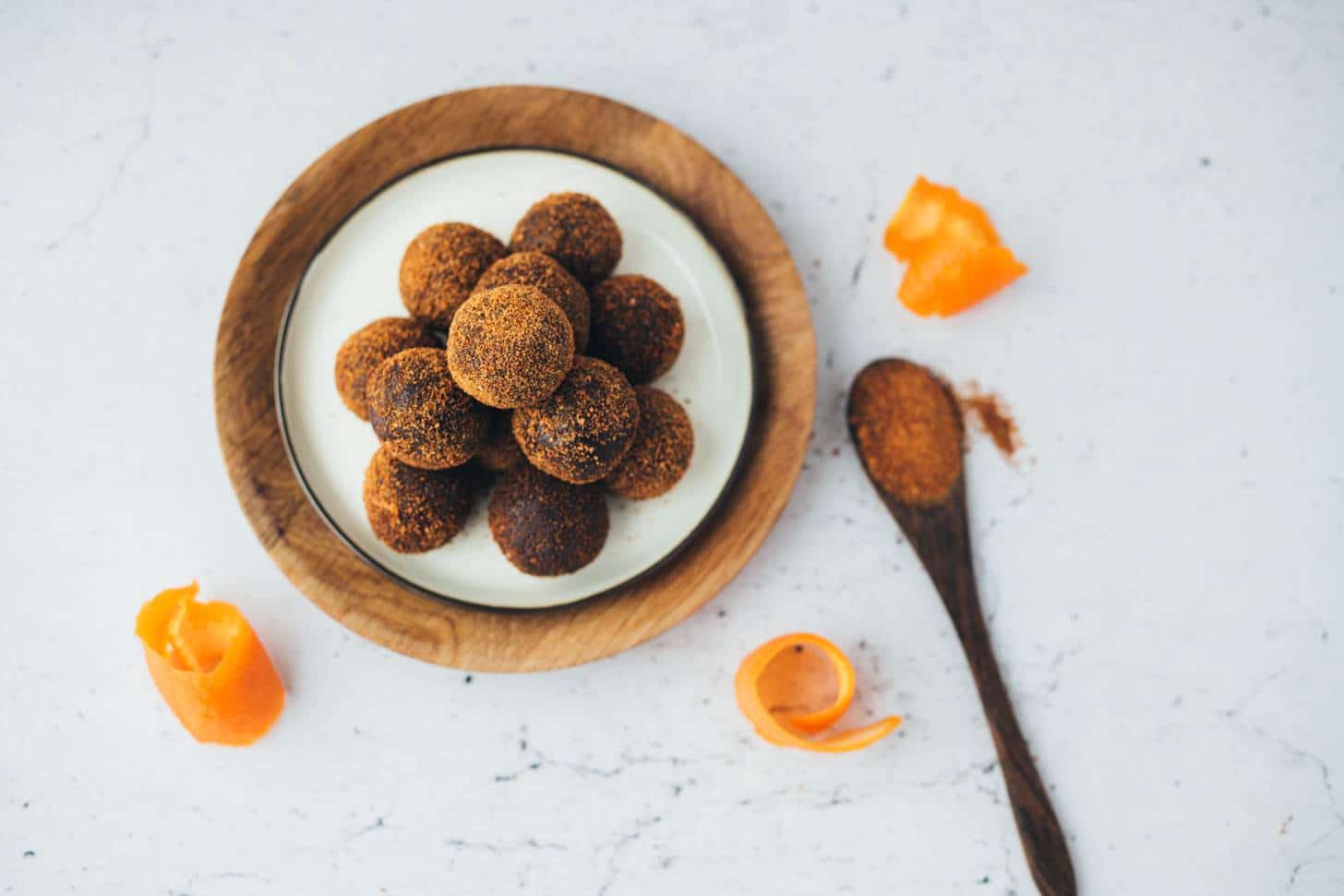 Chocolate orange (raw) truffle (15 minutes) recipe