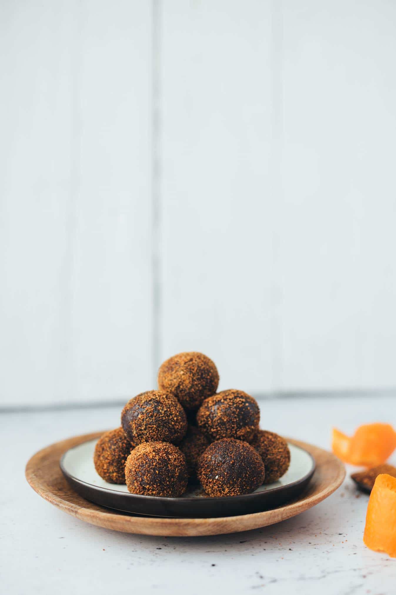 Chocolate orange (raw) truffle (15 minutes) recipe