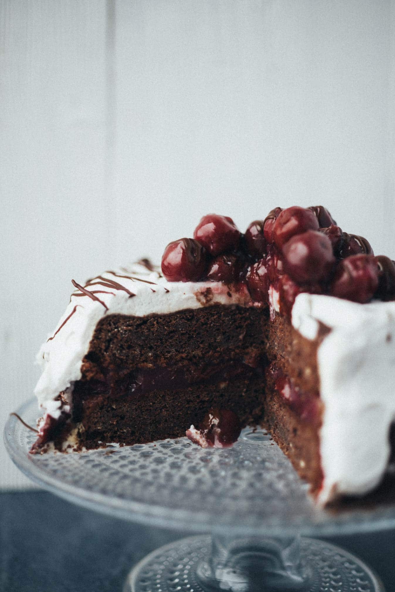 simple vegan black forest cake (gluten free) recipe