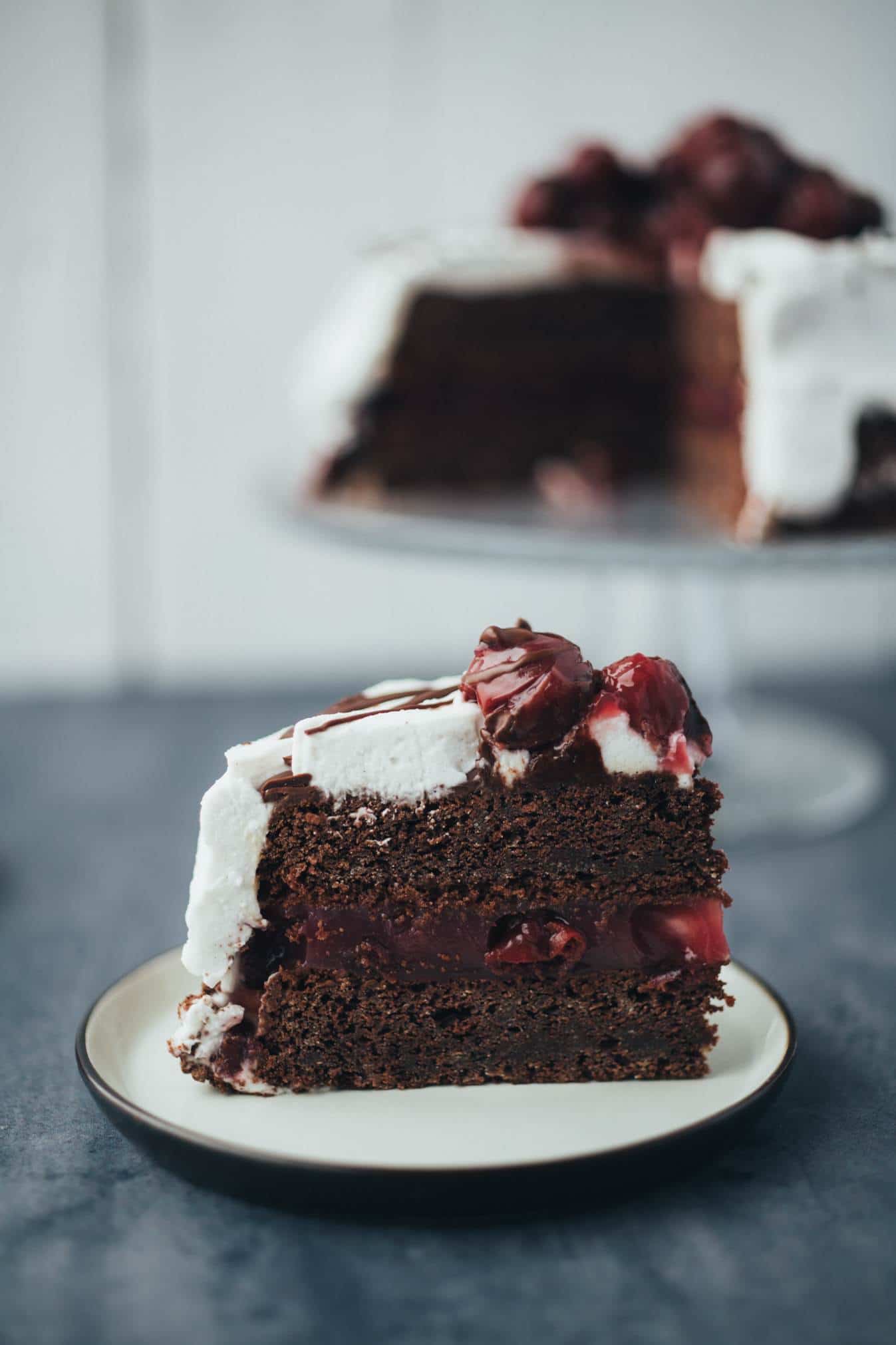 simple vegan black forest cake (gluten free) recipe