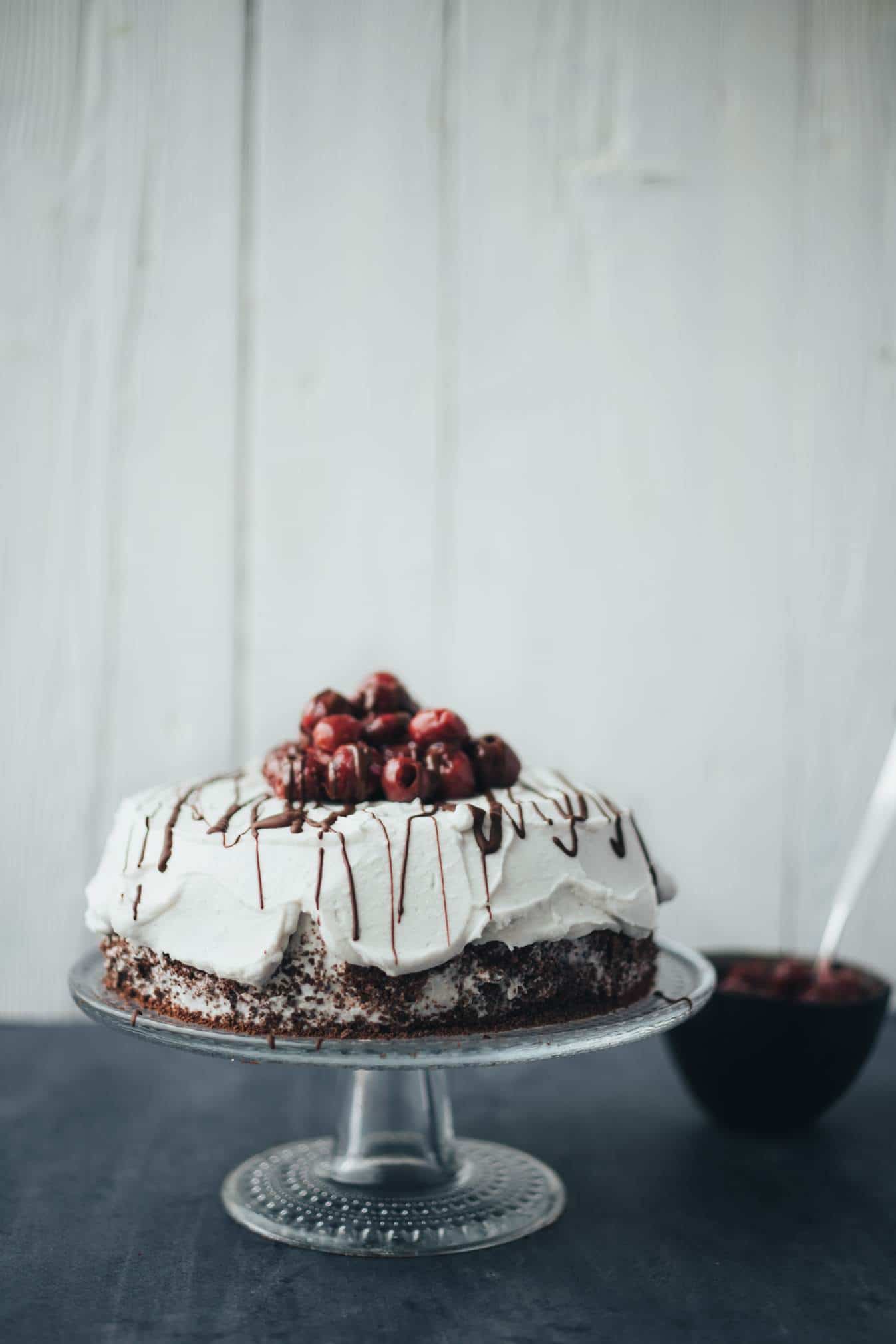 simple vegan black forest cake (gluten free) recipe