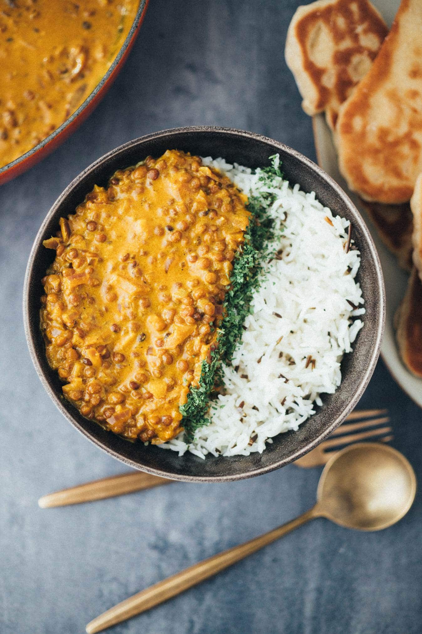 simple vegan lentil dal recipe prepared in 30 minutes