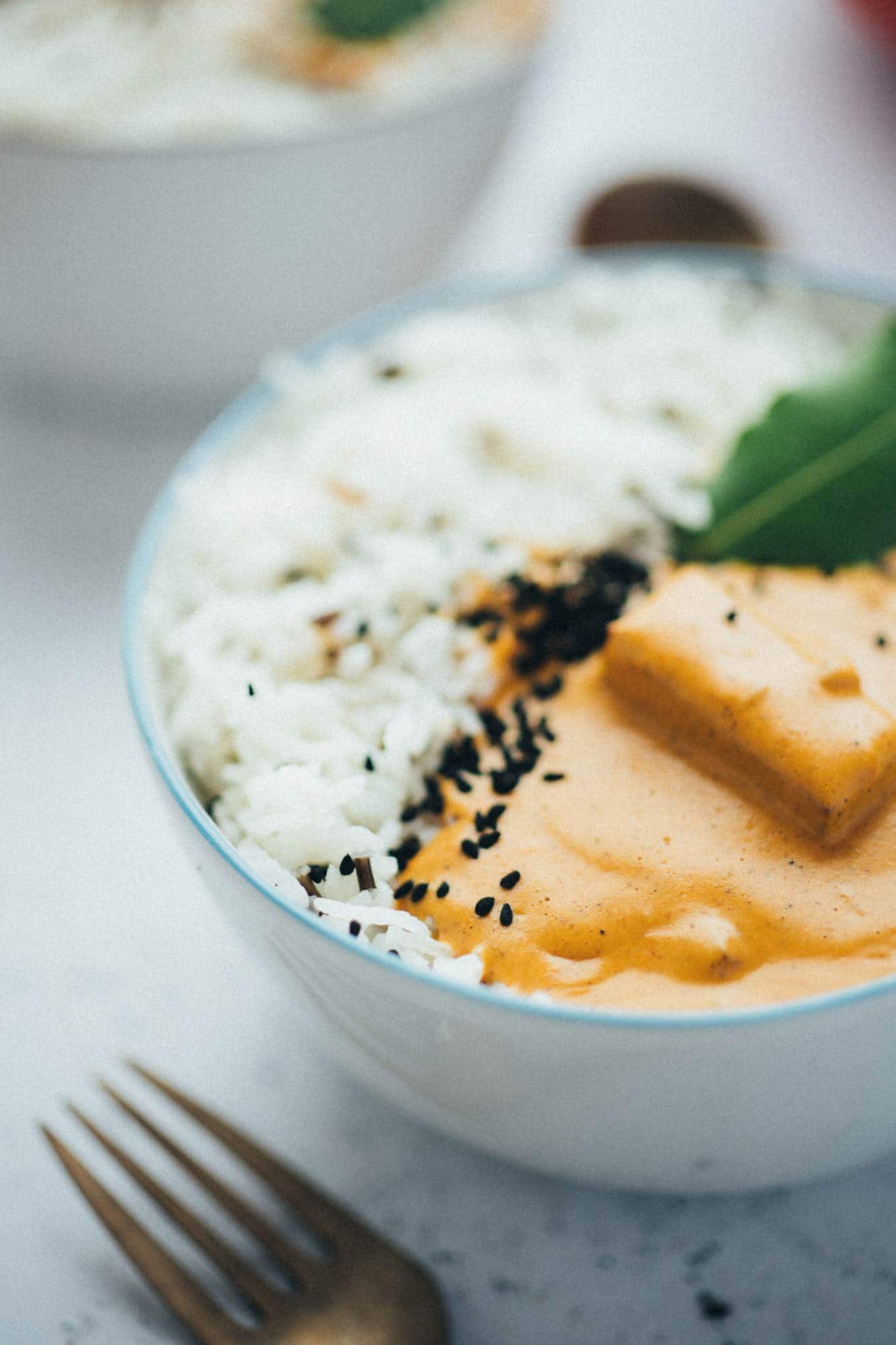 vegan butter chicken with naan bread recipe