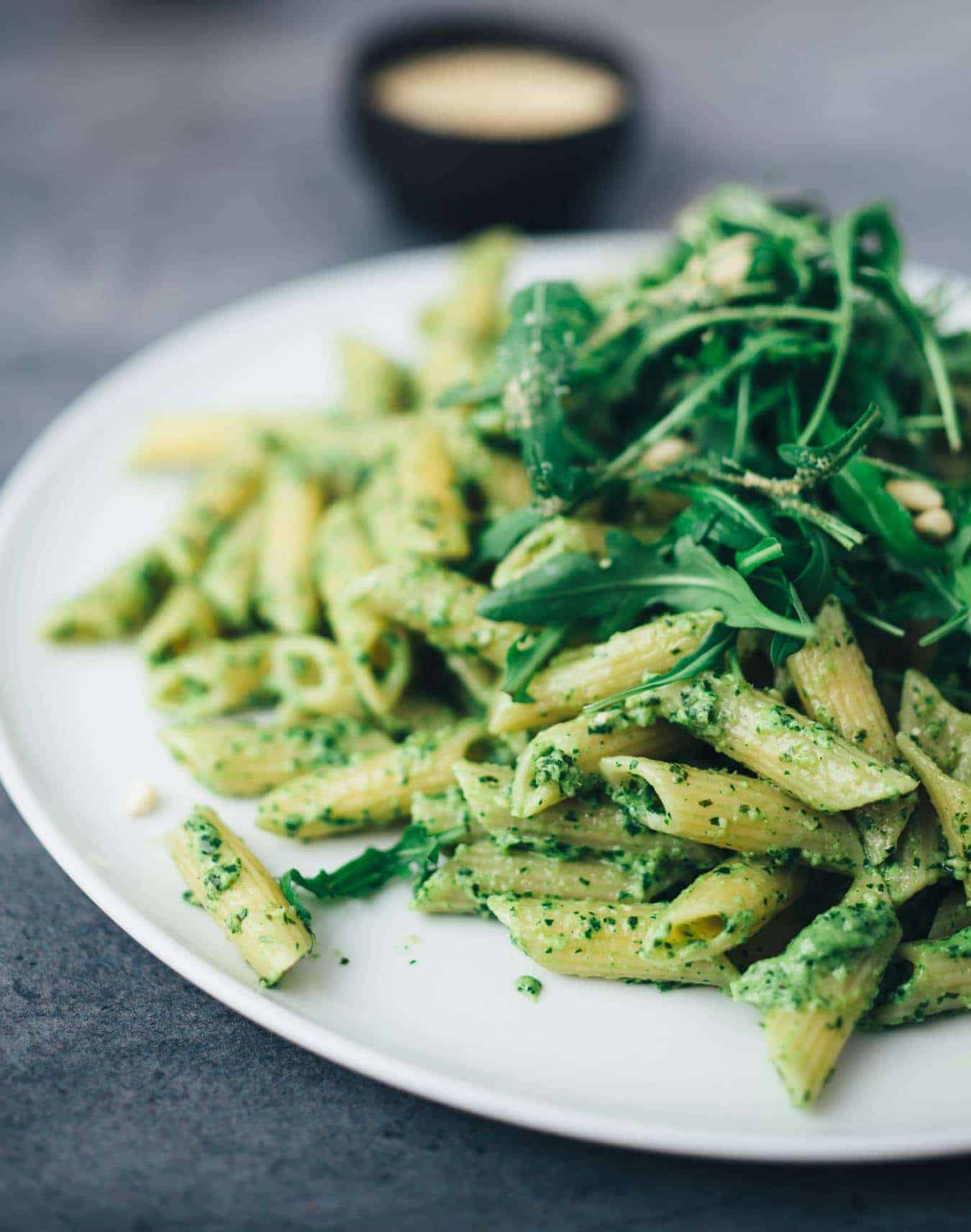 Pasta with arugula pesto (30 minutes) recipe — VEGANE VIBES