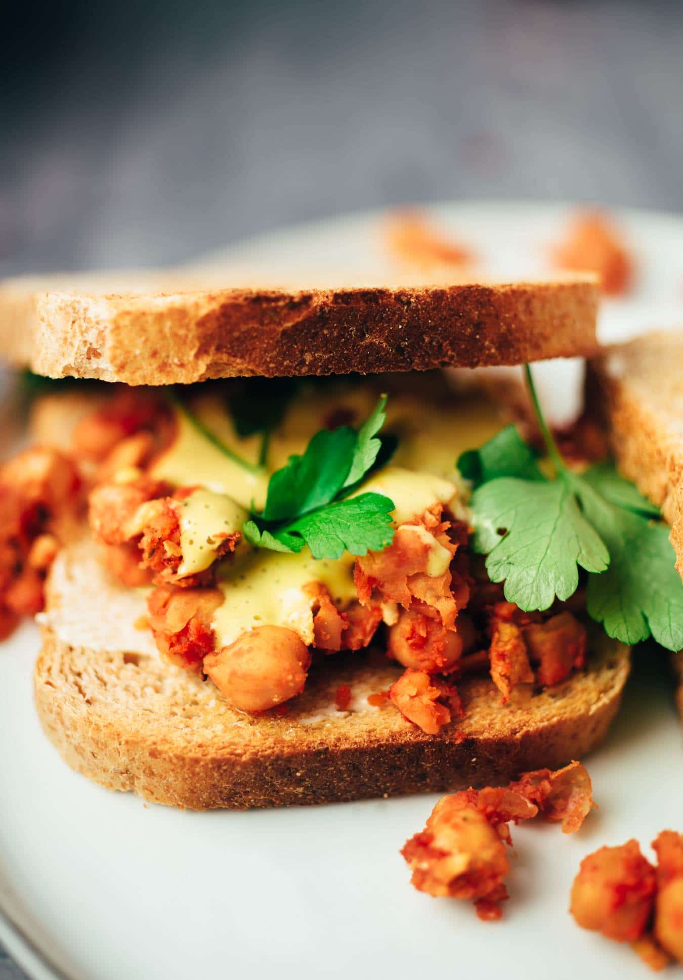 quick chickpea sandwich recipe in just 15 minutes