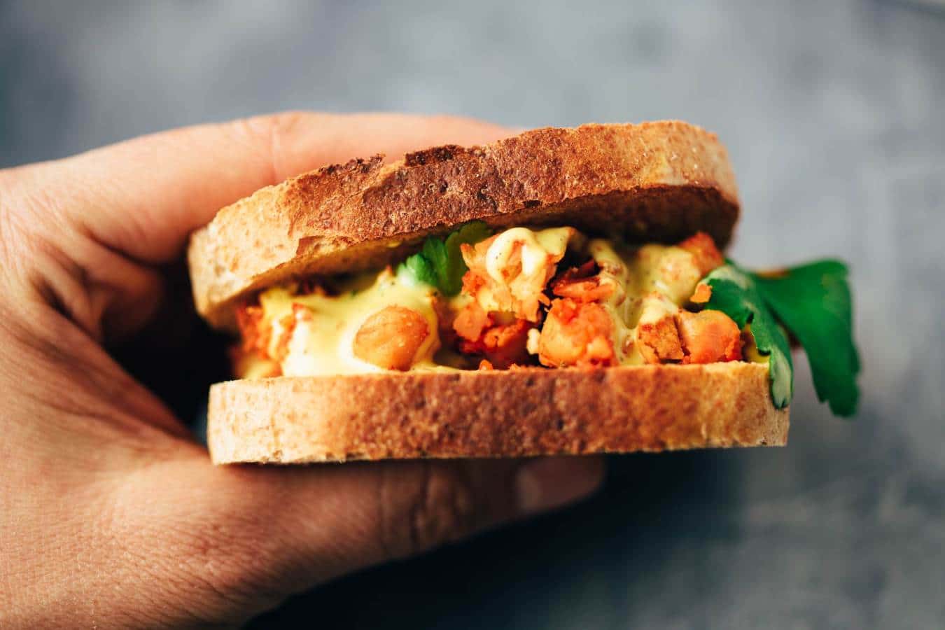 quick chickpea sandwich recipe in just 15 minutes