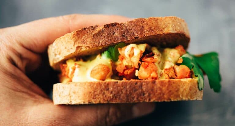 schnelles Kichererbsen Sandwich Rezept in nur 15 Minuten