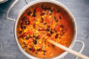 einfaches Chili sin Carne (vegan, glutenfrei) Rezept