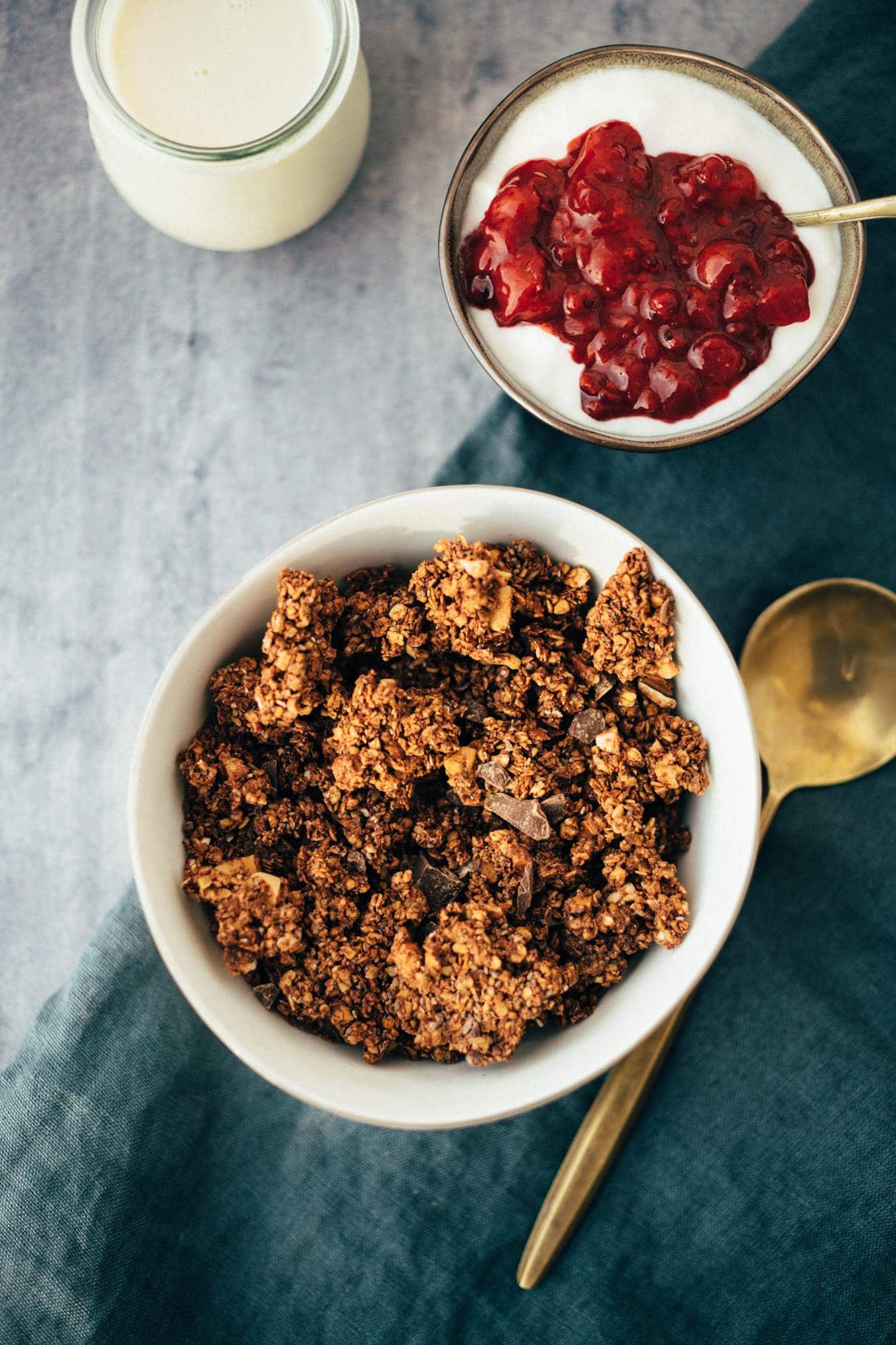 vegan chocolate coconut granola recipe