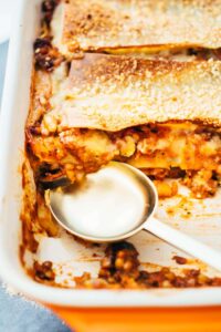 einfache vegane Lasagne Rezept (laktosefrei)