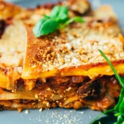 einfache vegane Lasagne Rezept (laktosefrei)