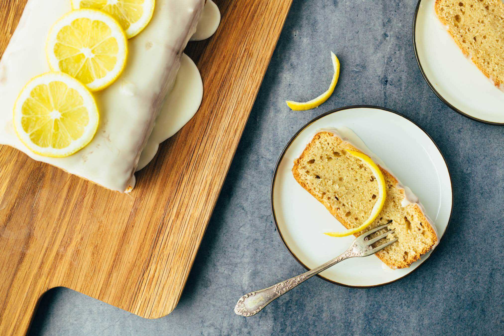 saftiger veganer Zitronenkuchen Rezept (1-Bowl)