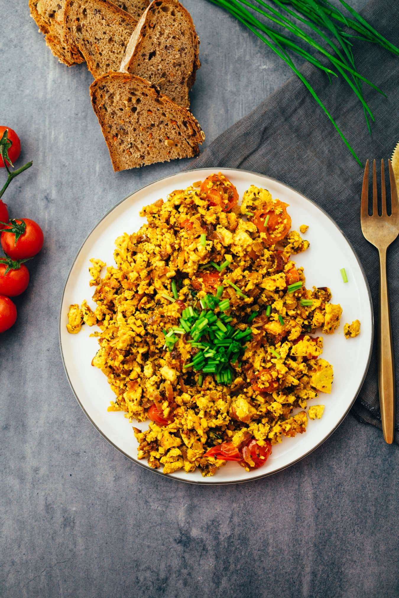 Scrambled Tofu Italian Style (15 minutes) Recipe