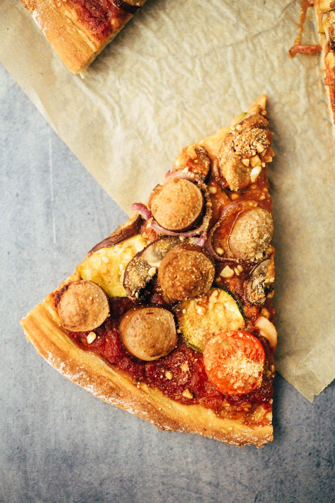 einfache vegane Pizza Rezept