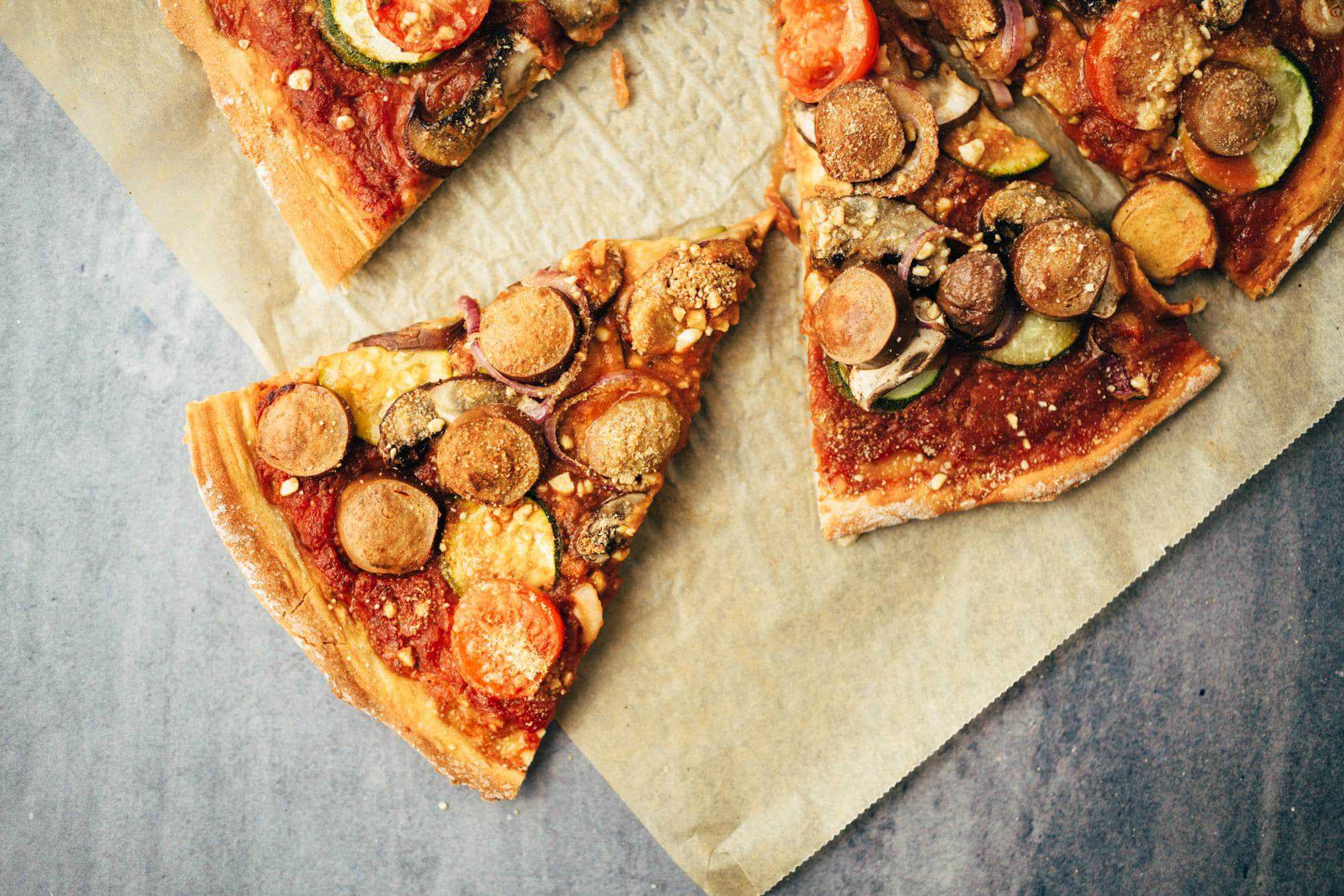 einfache vegane Pizza Rezept