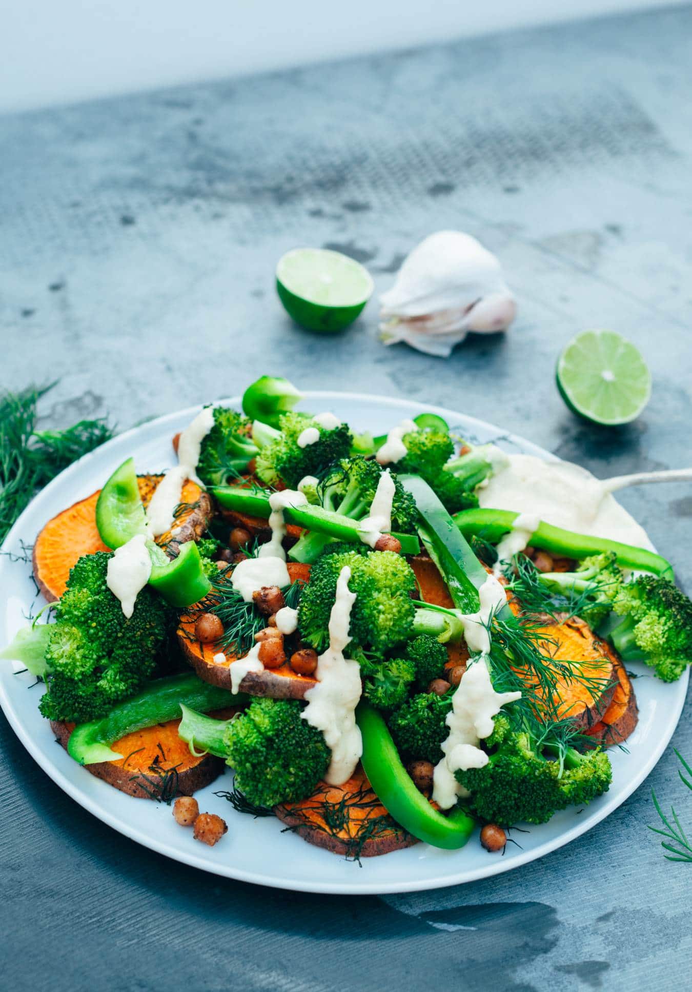 Sweet potato chickpea salad (30 minutes) recipe