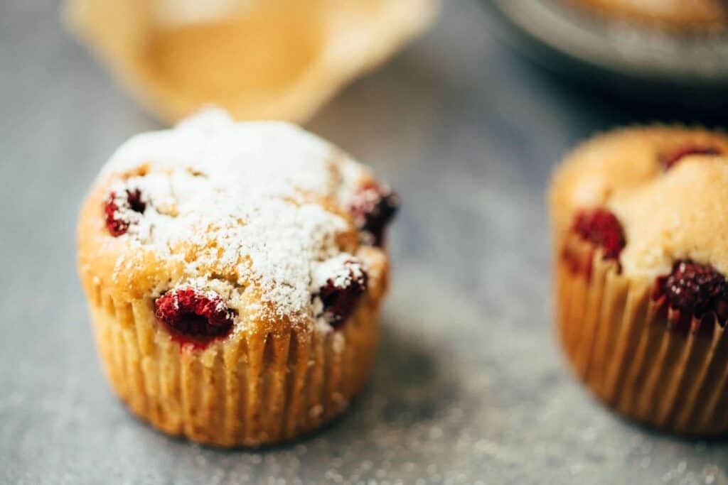 vegane Himbeer Blitz-Muffins (45 Minuten) Rezept