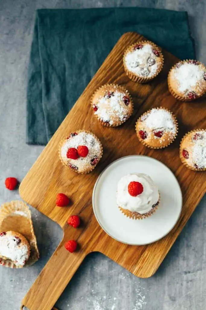 vegane Himbeer Blitz-Muffins (45 Minuten) Rezept