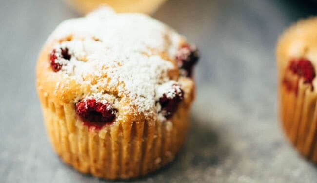 vegane Himbeer Blitz-Muffins (45 Minuten) Rezept