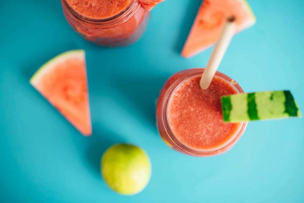 Erfrischender Wassermelonen Mocktail (10 Minuten) veganes Rezept