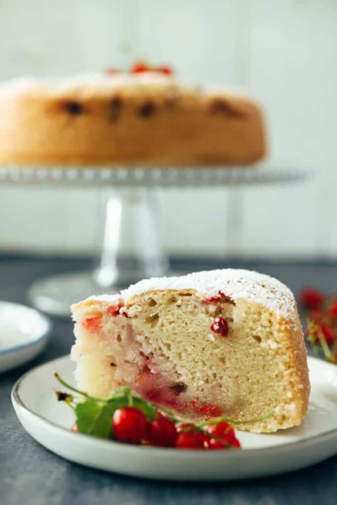 saftiger veganer 1-Bowl Johannisbeer Kuchen Rezept