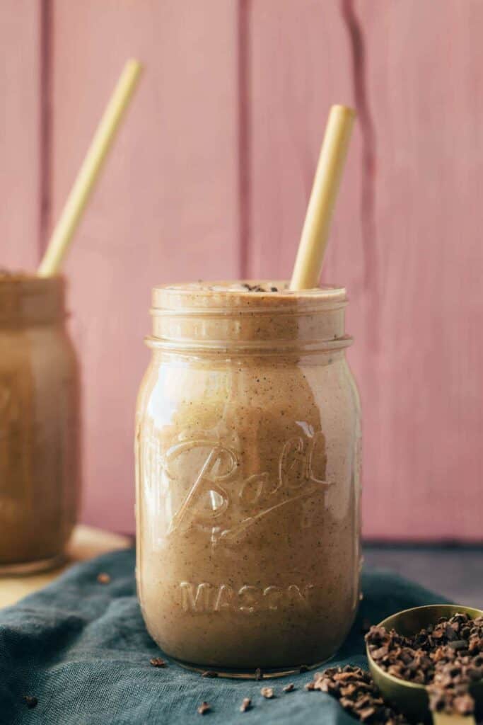 veganer Nutella Protein Smoothie Rezept