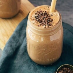 veganer Nutella Protein Smoothie Rezept