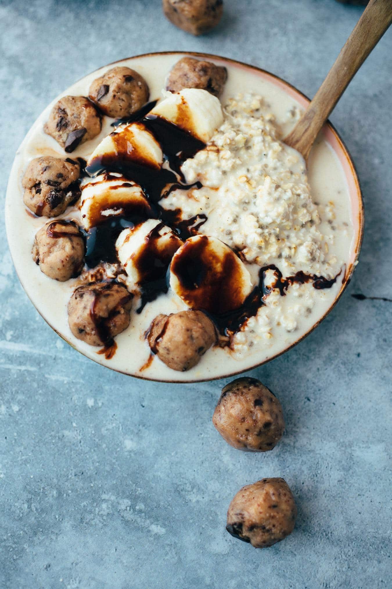 Cookie Dough Overnight Oats (Vegan & Glutenfrei) Rezept