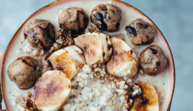 Cookie Dough Overnight Oats (Vegan & Glutenfrei) Rezept