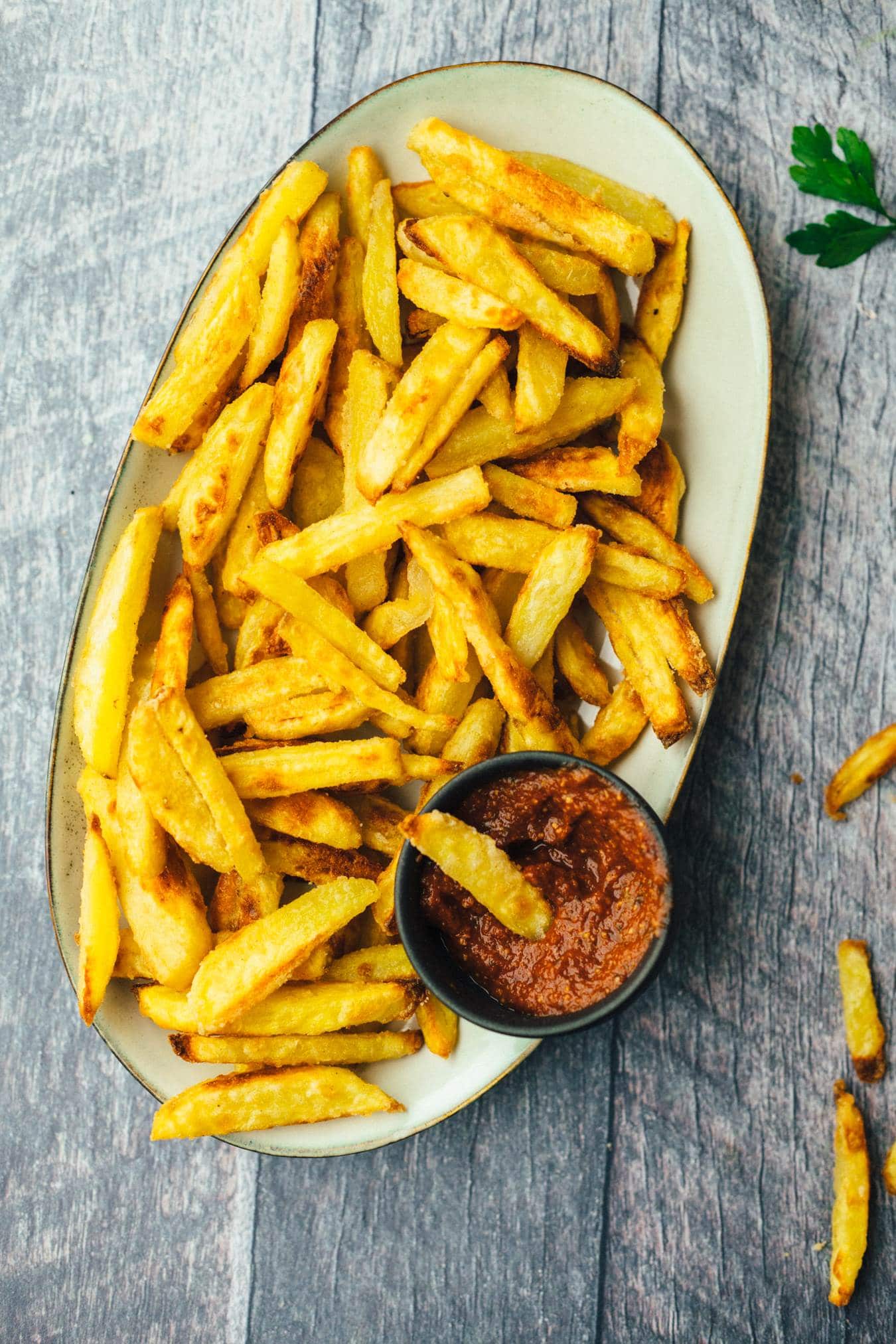 Die knusprigsten Pommes (vegan, gf)